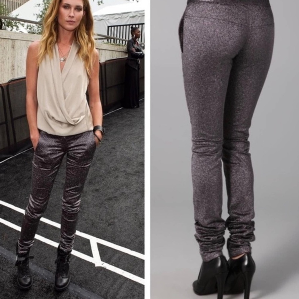 Alexander Wang Glitter Drainpipe Pants EUC B5-23